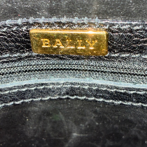 Vintage EUC Bally Black Leather Crossbody Adjustable Bag - Picture 15 of 16